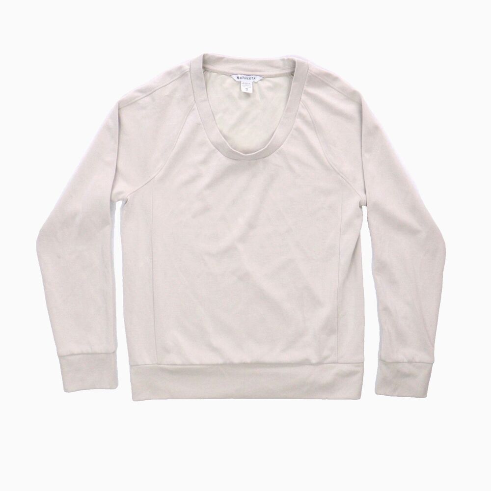 Athleta Sweatshirt Womens XS Seasoft‎ Scoop Neck Relaxed Gym Athleisure